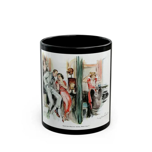 Beauty Parlour Intrigue, 1936 - Black Coffee Mug 11oz - Go Mug Yourself