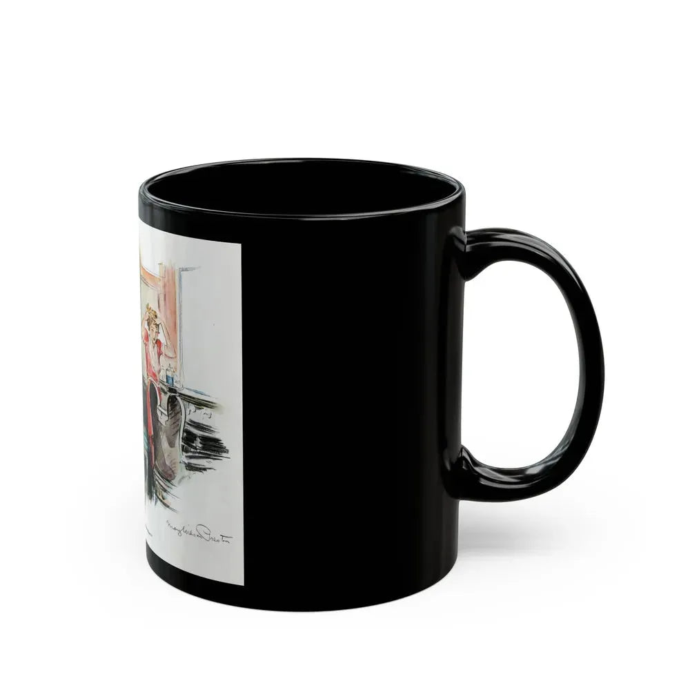 Beauty Parlour Intrigue, 1936 - Black Coffee Mug - Go Mug Yourself
