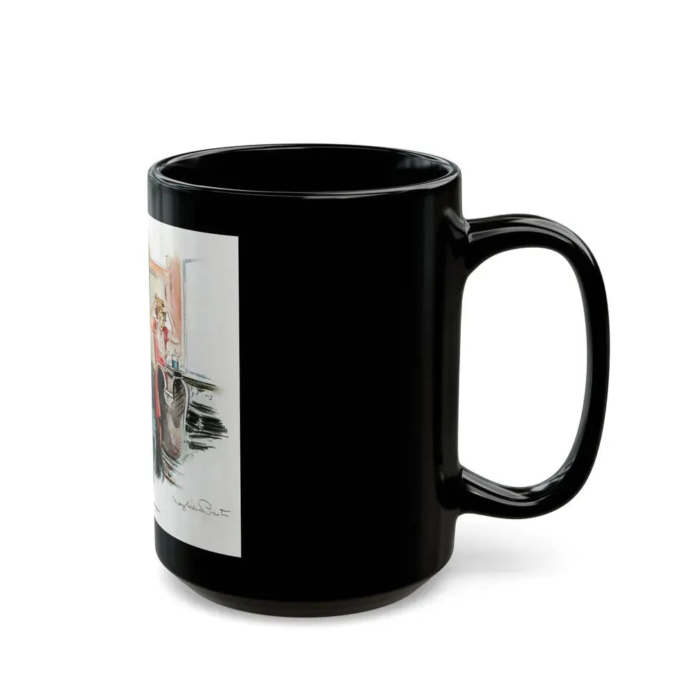 Beauty Parlour Intrigue, 1936 - Black Coffee Mug - Go Mug Yourself
