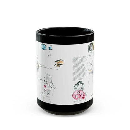 Beauty, Ready-To-Wear Designs, 1954 - Black Coffee Mug 15oz - Go Mug Yourself