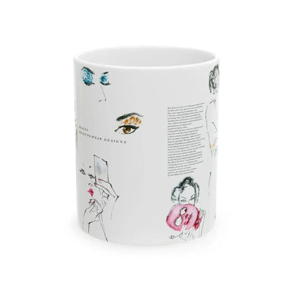Beauty, Ready-To-Wear Designs, 1954 - White Coffee Mug 11oz - Go Mug Yourself