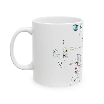 Beauty, Ready-To-Wear Designs, 1954 - White Coffee Mug - Go Mug Yourself