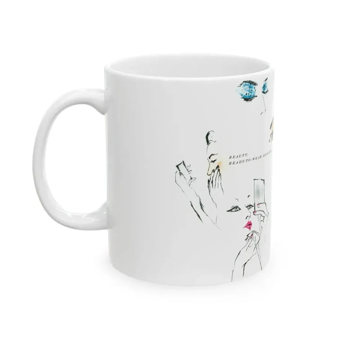 Beauty, Ready-To-Wear Designs, 1954 - White Coffee Mug - Go Mug Yourself