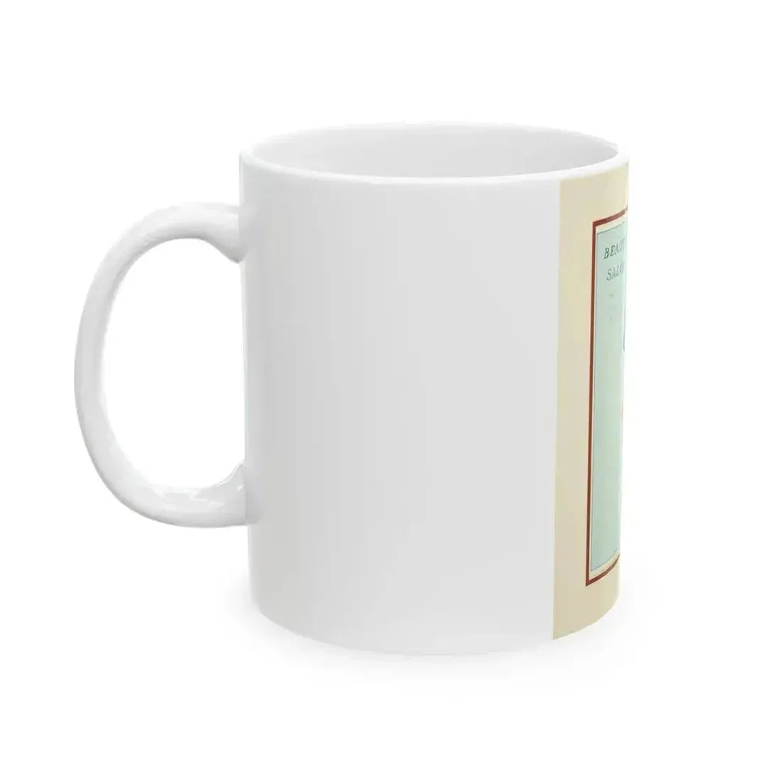 Beauty Salon, Calendar Illustration - White Coffee Mug - Go Mug Yourself