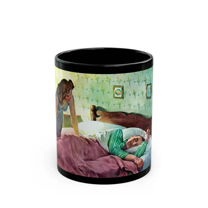 Beautyrest advertisement, 1942 - Black Coffee Mug 11oz - Go Mug Yourself