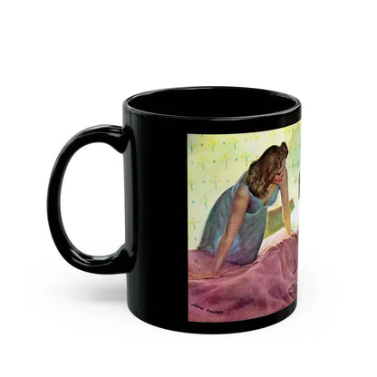 Beautyrest advertisement, 1942 - Black Coffee Mug - Go Mug Yourself
