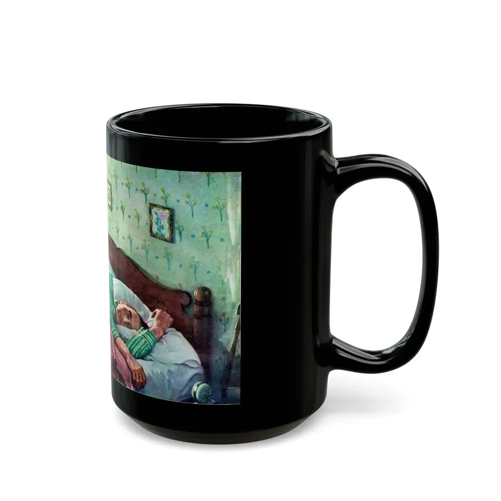 Beautyrest advertisement, 1942 - Black Coffee Mug - Go Mug Yourself