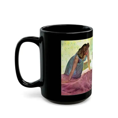 Beautyrest advertisement, 1942 - Black Coffee Mug - Go Mug Yourself