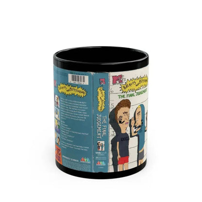 BEAVIS AND BUTTHEAD THE FINAL JUDGEMENT (VHS COVER) - Black Coffee Mug 11oz - Go Mug Yourself
