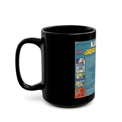 BEAVIS AND BUTTHEAD THE FINAL JUDGEMENT (VHS COVER) - Black Coffee Mug - Go Mug Yourself