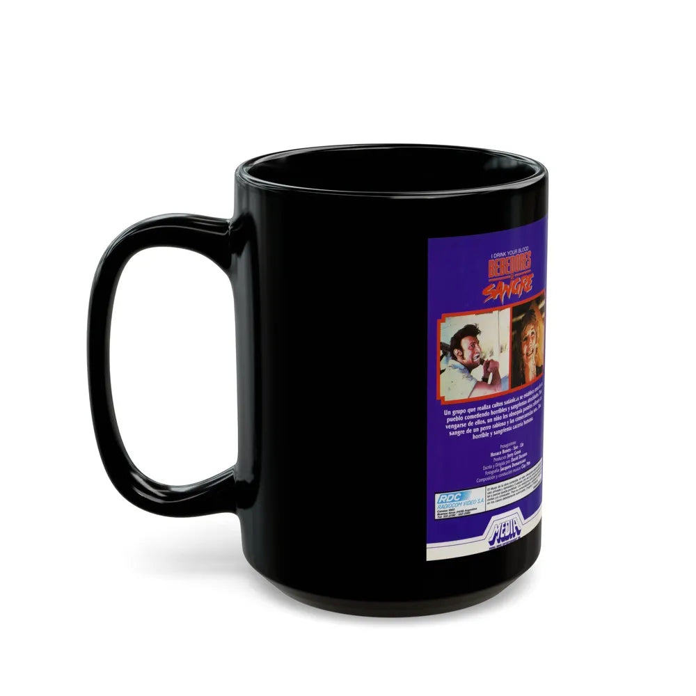 BEBEDORES DE SANGRE (VHS COVER) - Black Coffee Mug-Go Mug Yourself