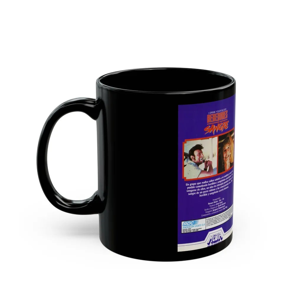 BEBEDORES DE SANGRE (VHS COVER) - Black Coffee Mug-Go Mug Yourself