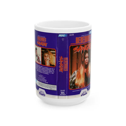 BEBEDORES DE SANGRE (VHS COVER) - White Coffee Mug-15oz-Go Mug Yourself