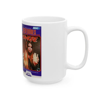 BEBEDORES DE SANGRE (VHS COVER) - White Coffee Mug-Go Mug Yourself