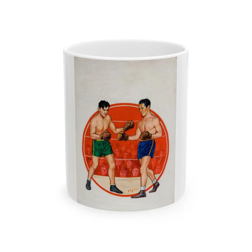 Boxing illustrations (1) - White Coffee Mug-11oz-Go Mug Yourself