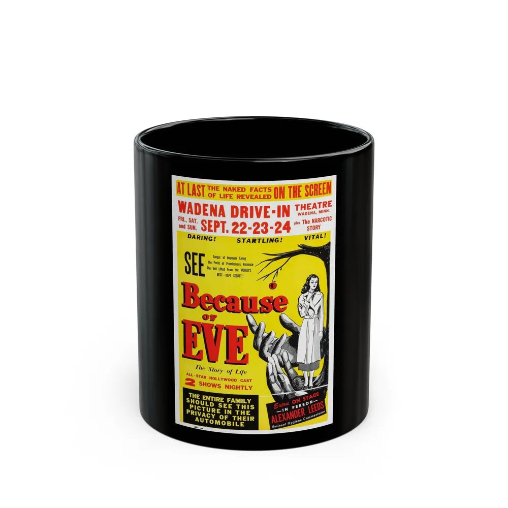 BECAUSE OF EVE 1948 Movie Poster - Black Coffee Mug-11oz-Go Mug Yourself