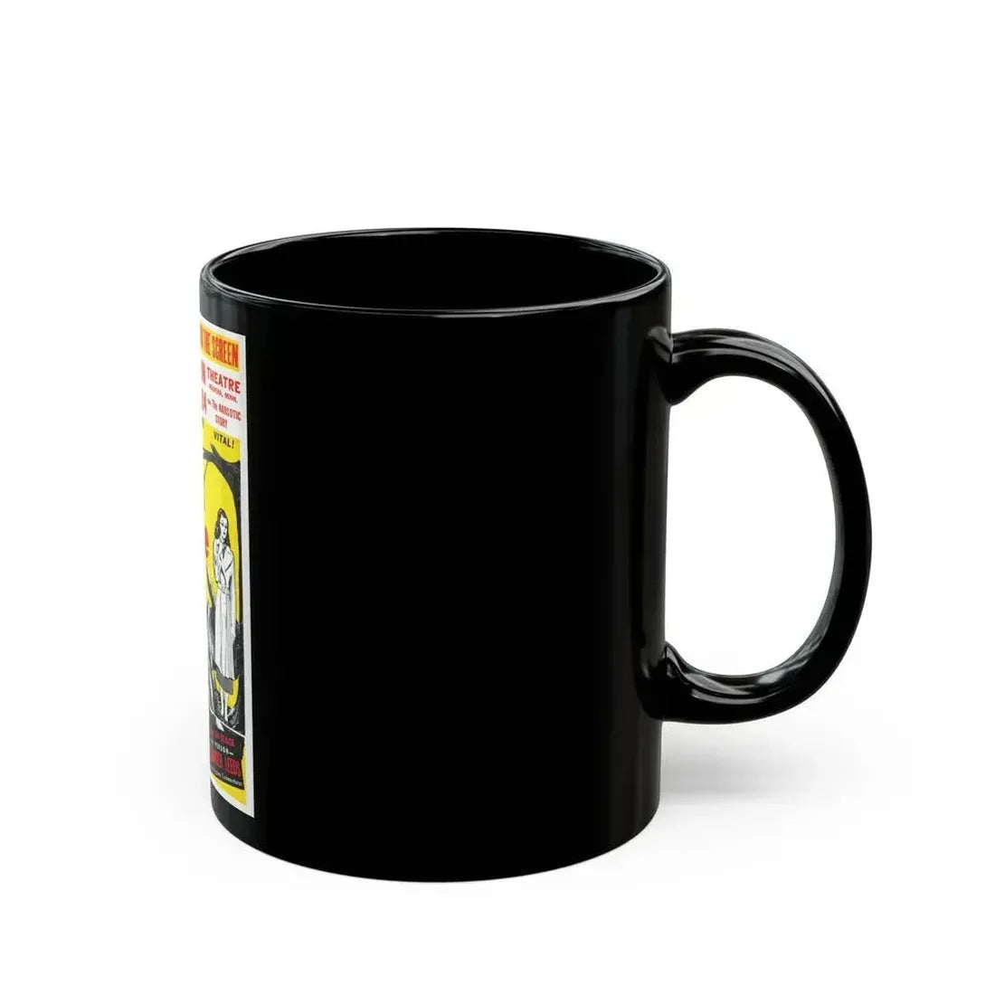BECAUSE OF EVE 1948 Movie Poster - Black Coffee Mug - Go Mug Yourself
