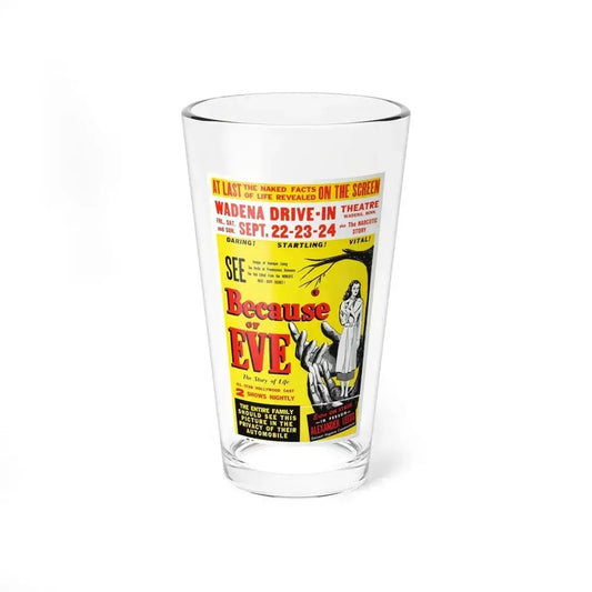 BECAUSE OF EVE 1948 Movie Poster - Pint Glass 16oz 16oz - Go Mug Yourself