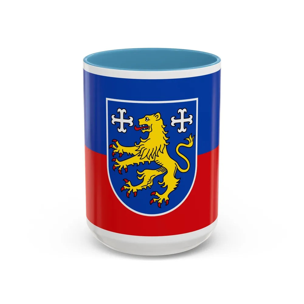 Flag of Friesland Germany - Accent Coffee Mug-15oz-Light Blue-Go Mug Yourself