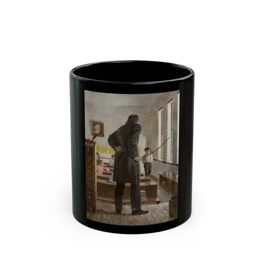 Becky's Eyes Seemed Pay Enough for a Hundred Floggings, The Adventures of Tom Sawyer book illustration, 1966 - Black Coffee Mug 11oz - Go Mug Yourself