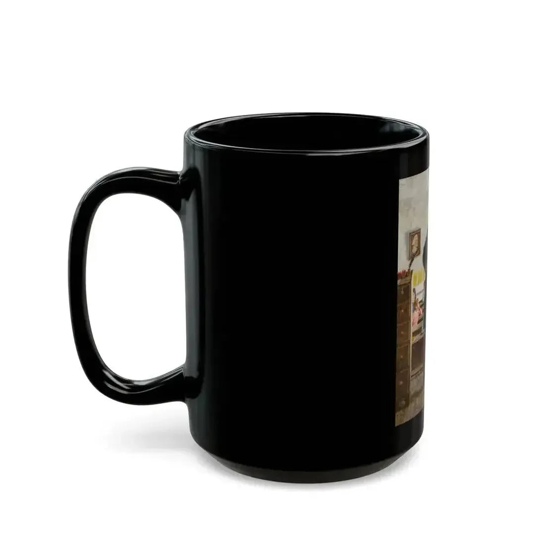 Becky's Eyes Seemed Pay Enough for a Hundred Floggings, The Adventures of Tom Sawyer book illustration, 1966 - Black Coffee Mug - Go Mug Yourself