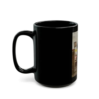 Becky's Eyes Seemed Pay Enough for a Hundred Floggings, The Adventures of Tom Sawyer book illustration, 1966 - Black Coffee Mug - Go Mug Yourself