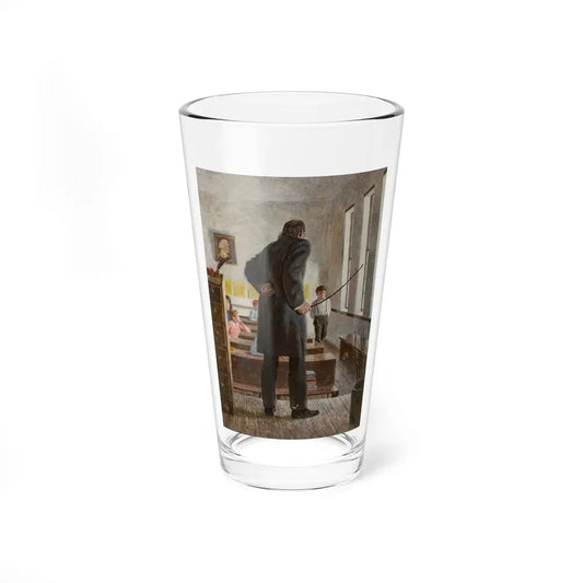 Becky's Eyes Seemed Pay Enough for a Hundred Floggings, The Adventures of Tom Sawyer book illustration, 1966 (Magazine Illustration) Pint Glass 16oz 16oz - Go Mug Yourself