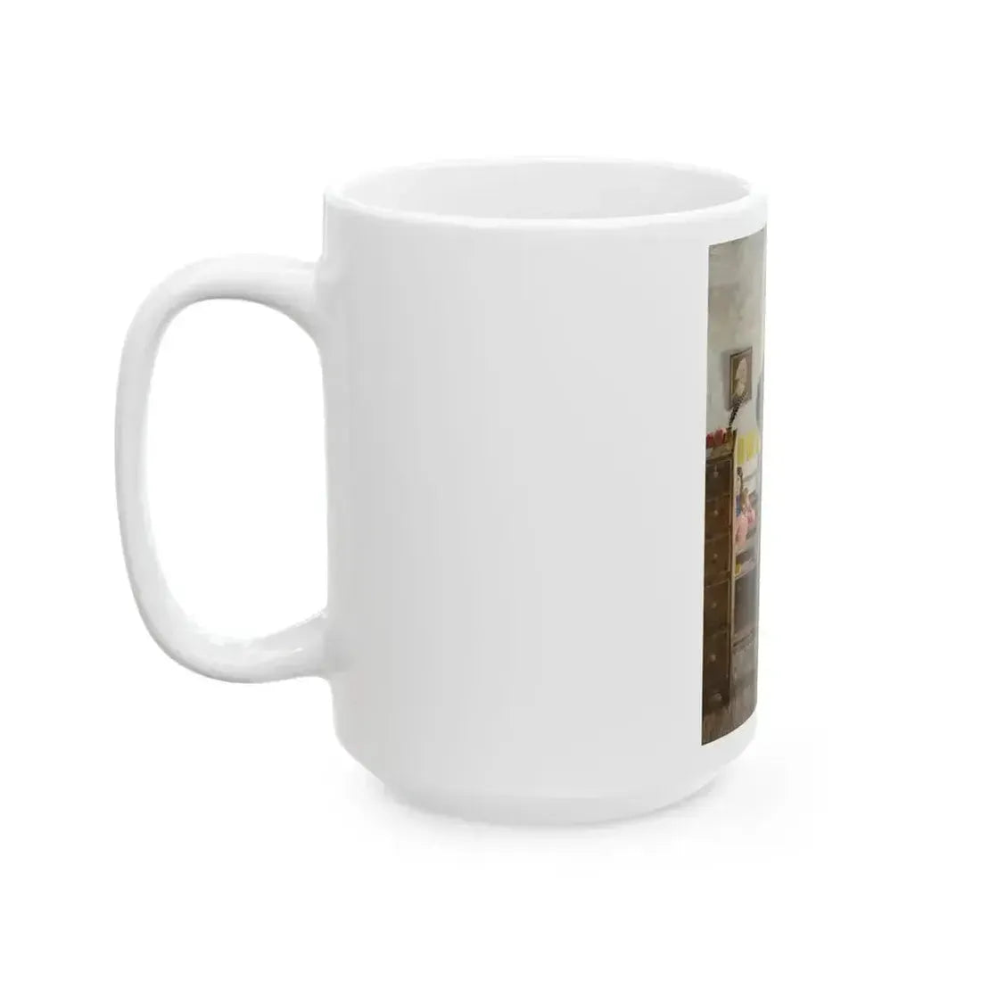 Becky's Eyes Seemed Pay Enough for a Hundred Floggings, The Adventures of Tom Sawyer book illustration, 1966 - White Coffee Mug - Go Mug Yourself