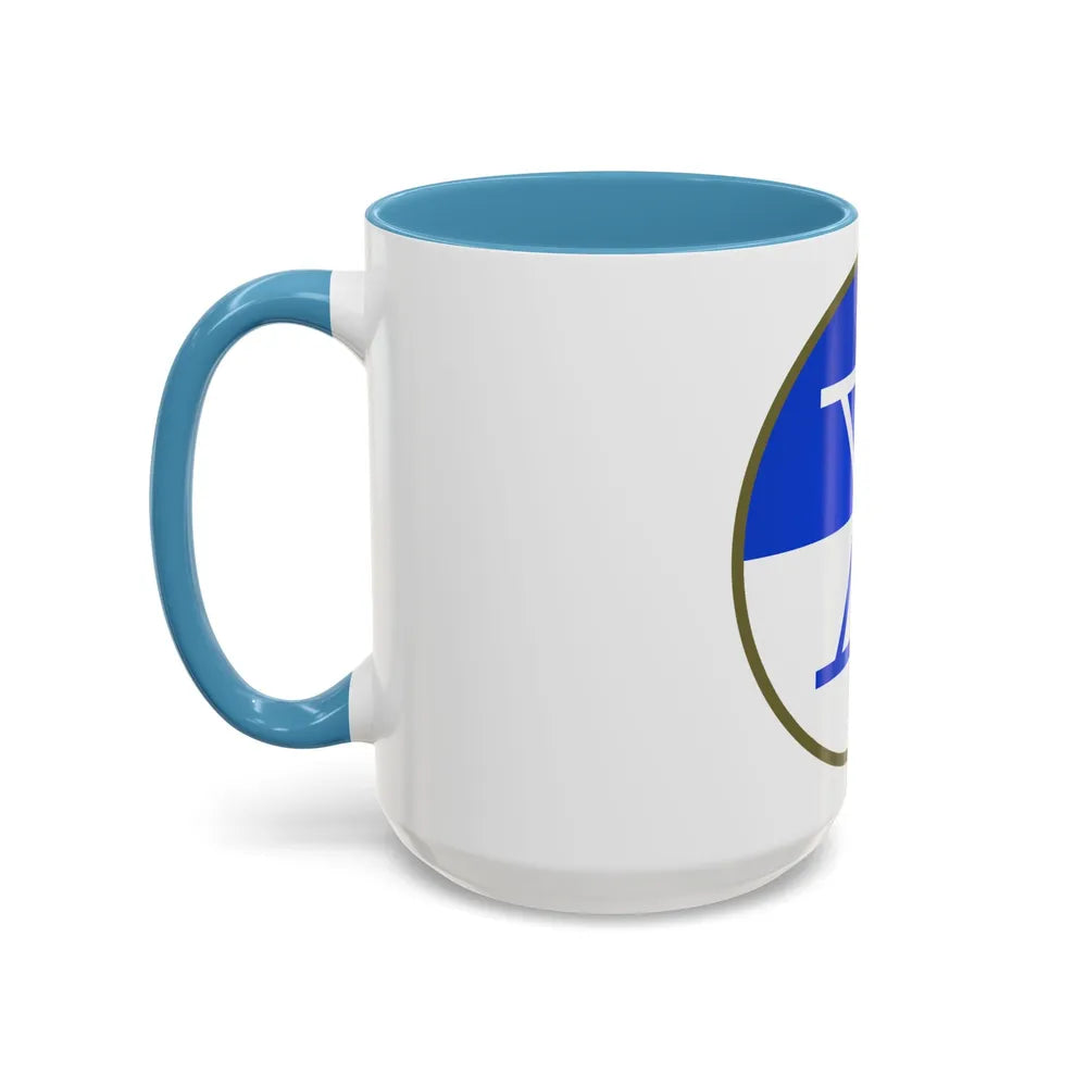 X Corps (U.S. Army) Accent Coffee Mug-Go Mug Yourself