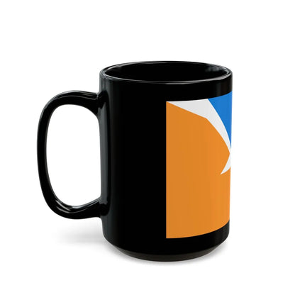 Flag of Tierra del Fuego Province Argentina - Black Coffee Mug-Go Mug Yourself