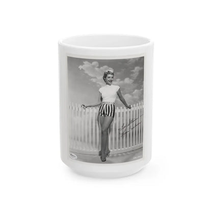 Lori Nelson #84 (Vintage Female Icon) White Coffee Mug-15oz-Go Mug Yourself