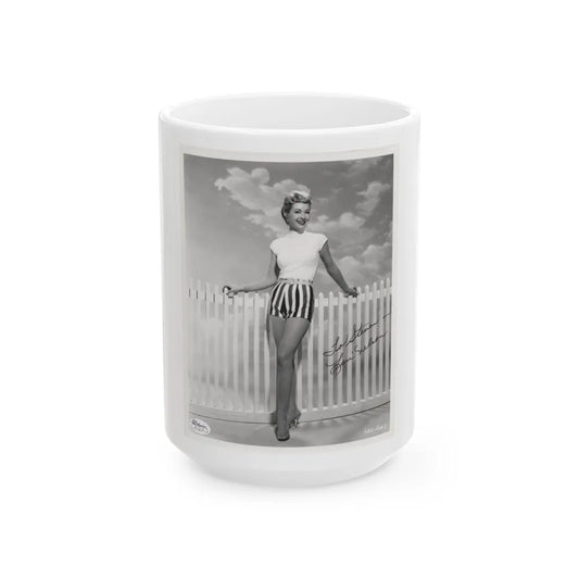 Lori Nelson #84 (Vintage Female Icon) White Coffee Mug-15oz-Go Mug Yourself