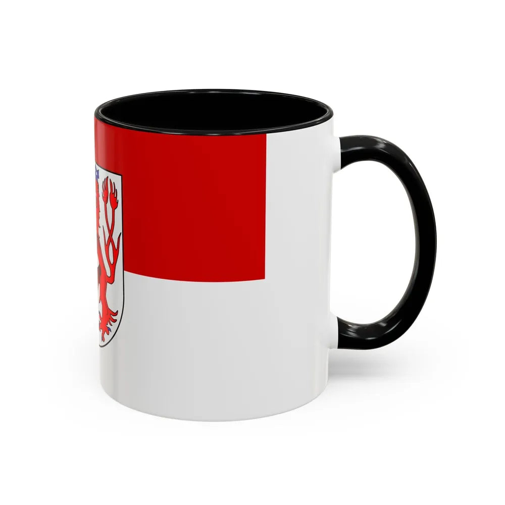 Flag of Duesseldorf Germany - Accent Coffee Mug-Go Mug Yourself