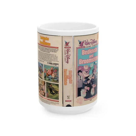 BEDKNOBS AND BROOMSTICKS (VHS COVER) - White Coffee Mug 15oz - Go Mug Yourself