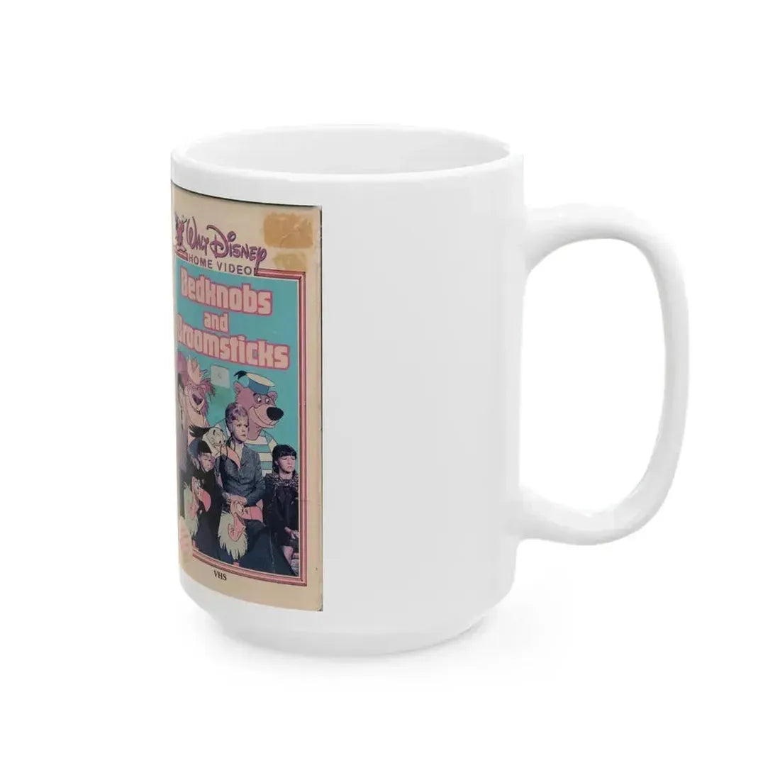 BEDKNOBS AND BROOMSTICKS (VHS COVER) - White Coffee Mug - Go Mug Yourself