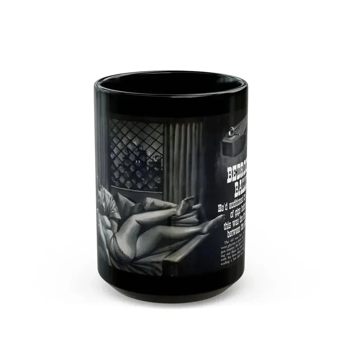 Bedroom Ballot, Sultry magazine, No. 1 - 1964 - Black Coffee Mug 15oz - Go Mug Yourself