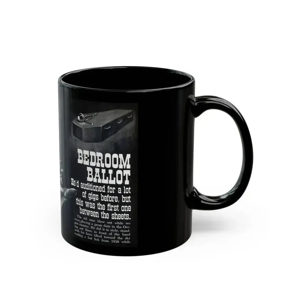 Bedroom Ballot, Sultry magazine, No. 1 - 1964 - Black Coffee Mug - Go Mug Yourself