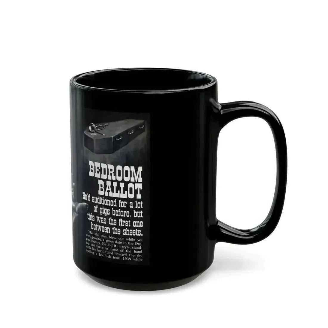 Bedroom Ballot, Sultry magazine, No. 1 - 1964 - Black Coffee Mug - Go Mug Yourself