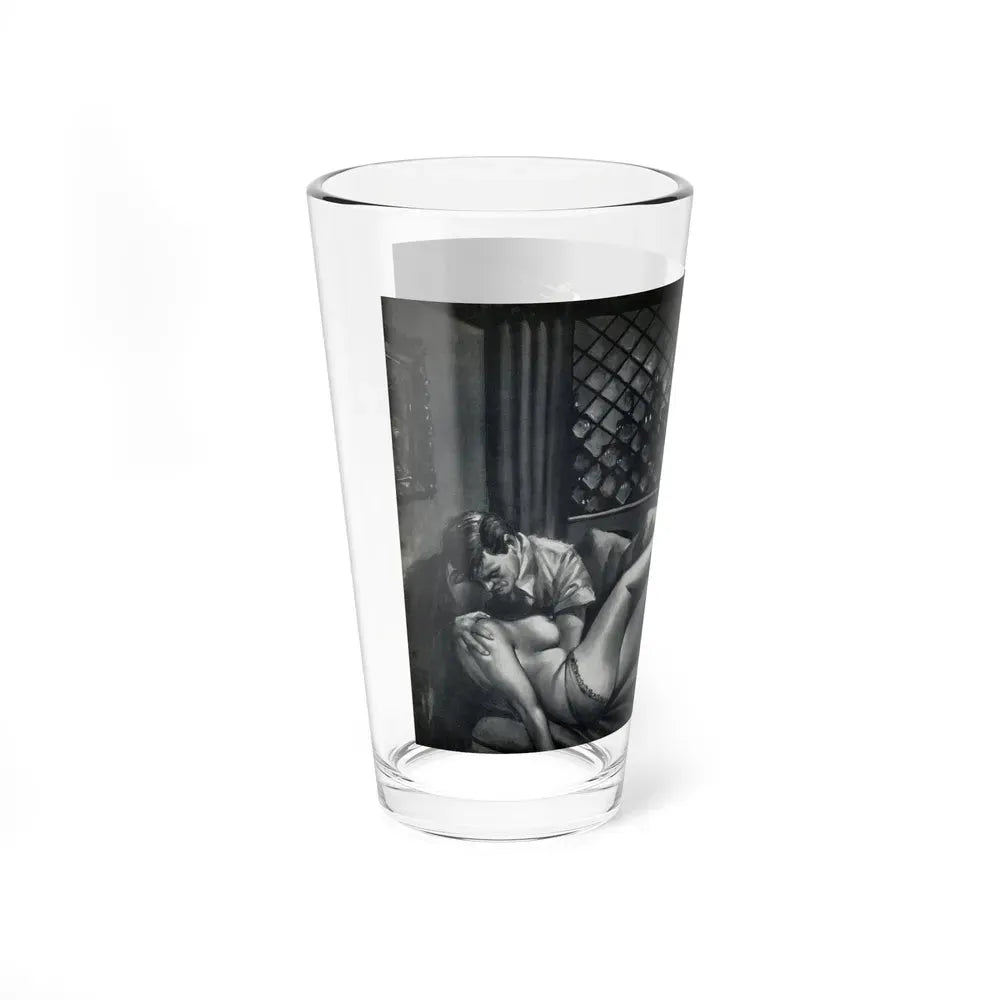 Bedroom Ballot, Sultry magazine, No. 1 - 1964 (Magazine Illustration) Pint Glass 16oz - Go Mug Yourself