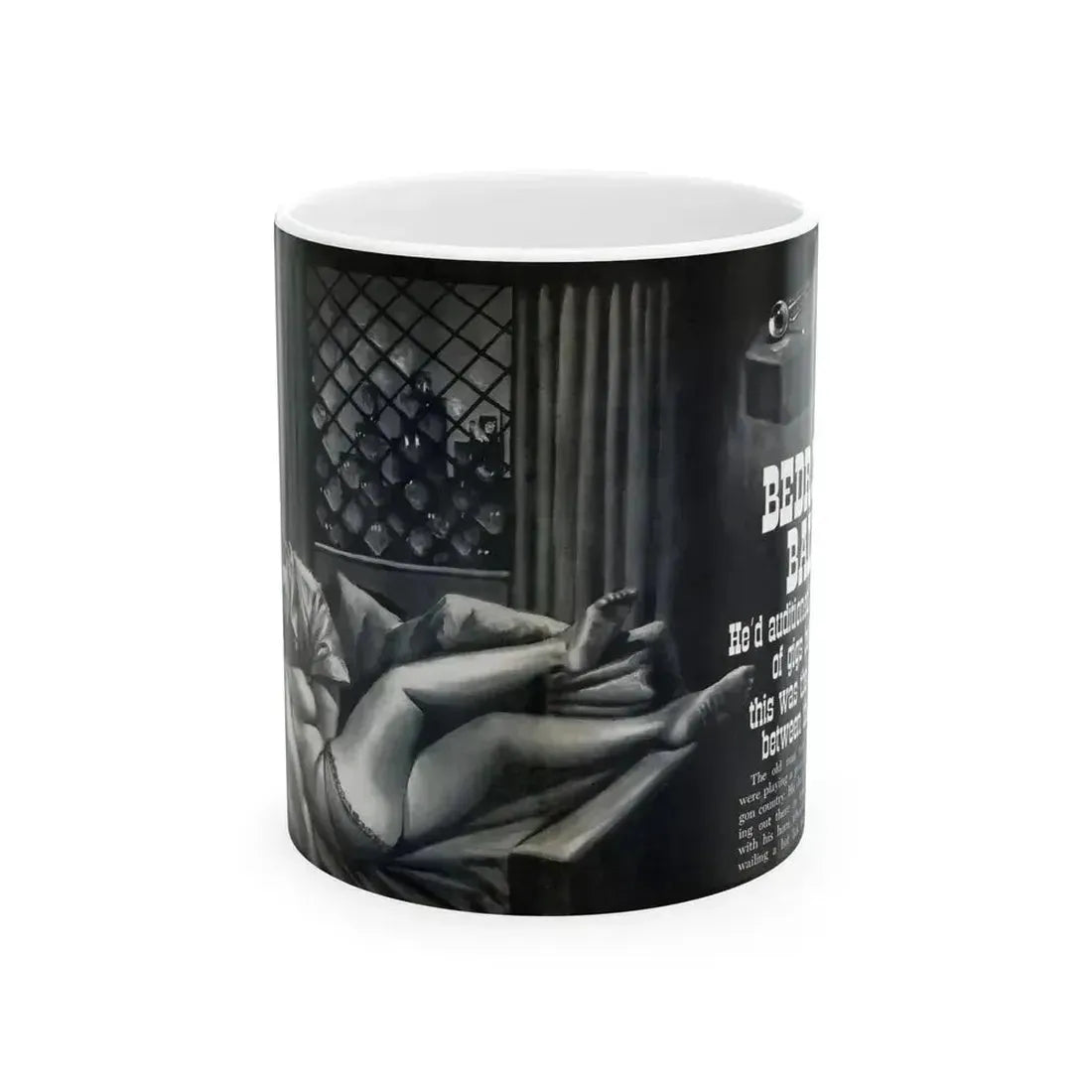 Bedroom Ballot, Sultry magazine, No. 1 - 1964 - White Coffee Mug 11oz - Go Mug Yourself