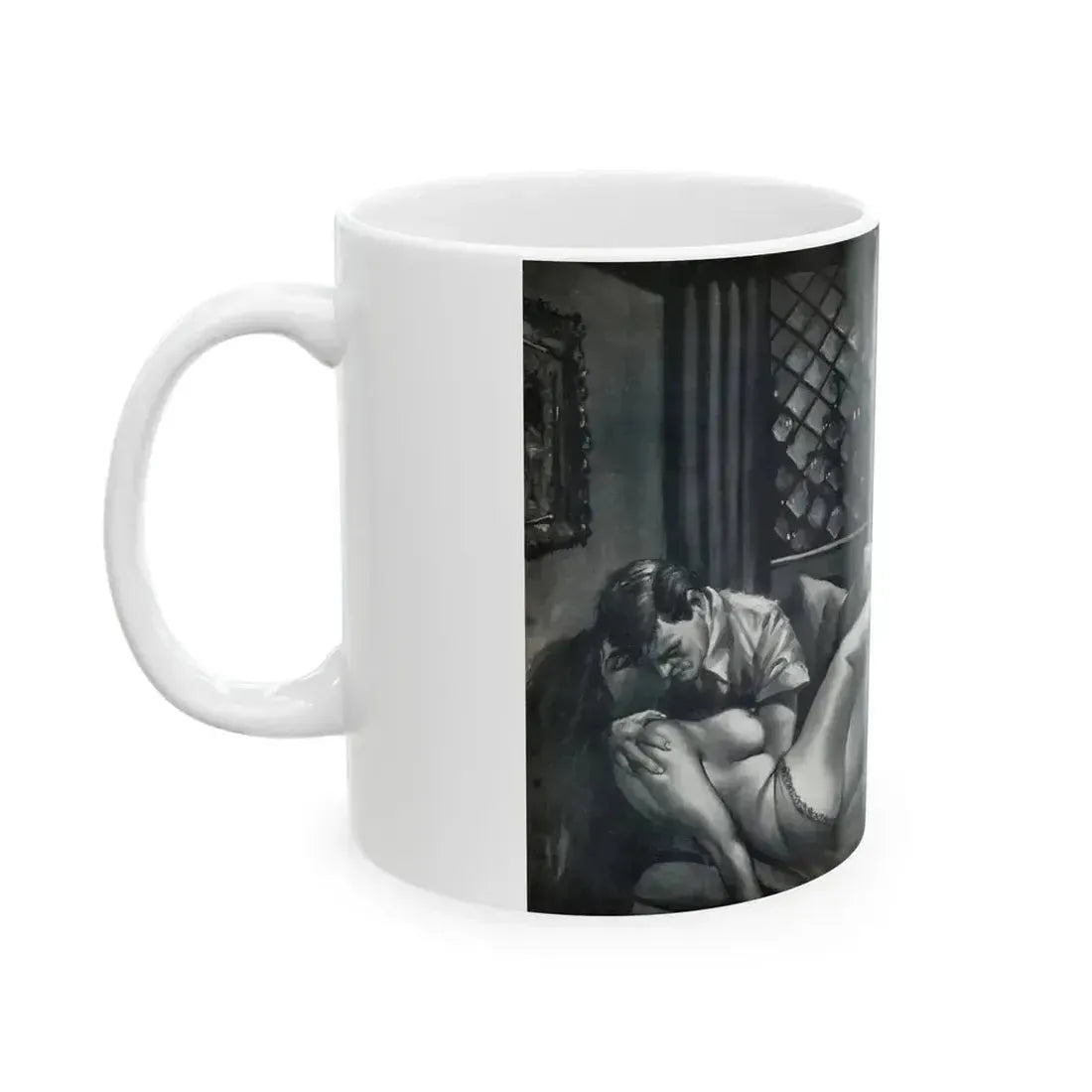 Bedroom Ballot, Sultry magazine, No. 1 - 1964 - White Coffee Mug - Go Mug Yourself