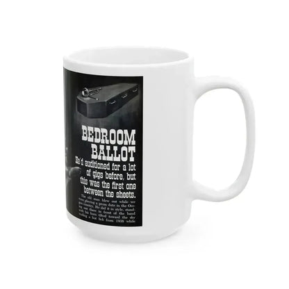 Bedroom Ballot, Sultry magazine, No. 1 - 1964 - White Coffee Mug - Go Mug Yourself