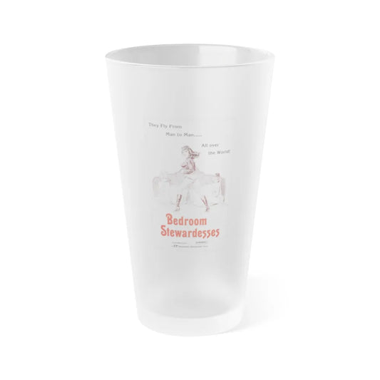 BEDROOM STEWARDESSES 1978 Movie Poster - Frosted Pint Glass 16oz-16oz-Frosted-Go Mug Yourself