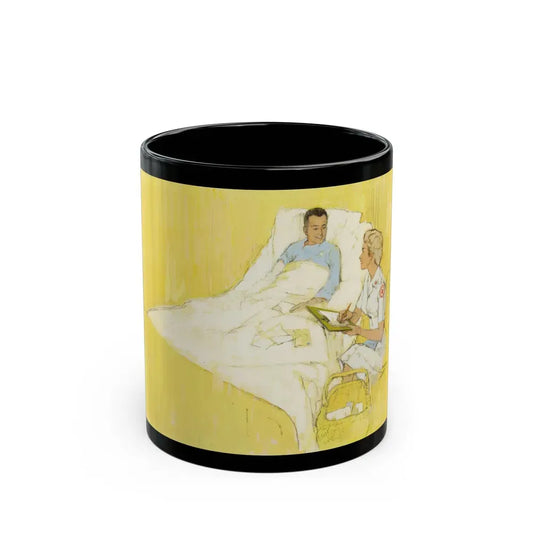 Bedside Visit - Black Coffee Mug 11oz - Go Mug Yourself