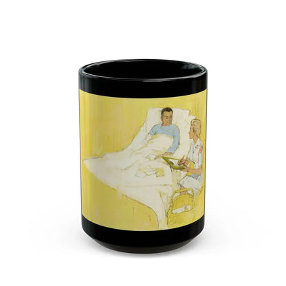 Bedside Visit - Black Coffee Mug 15oz - Go Mug Yourself