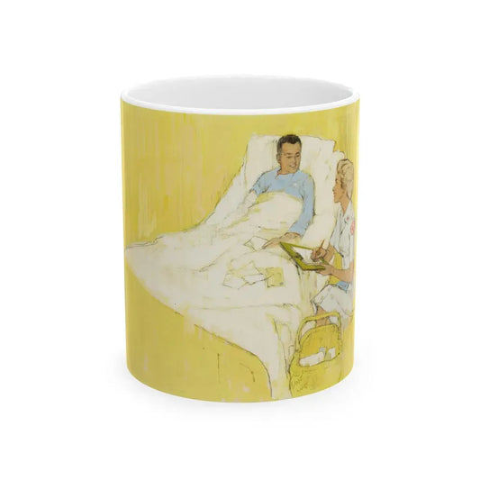 Bedside Visit - White Coffee Mug 11oz - Go Mug Yourself