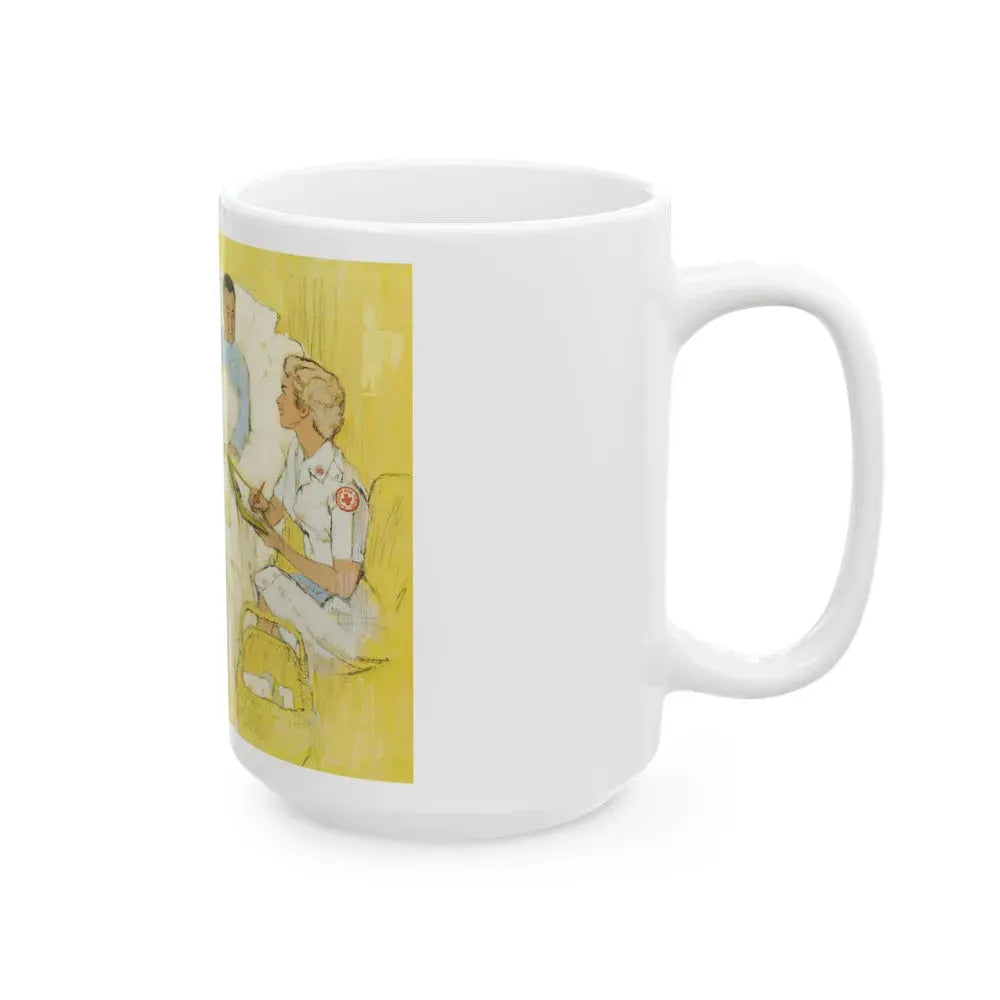 Bedside Visit - White Coffee Mug - Go Mug Yourself