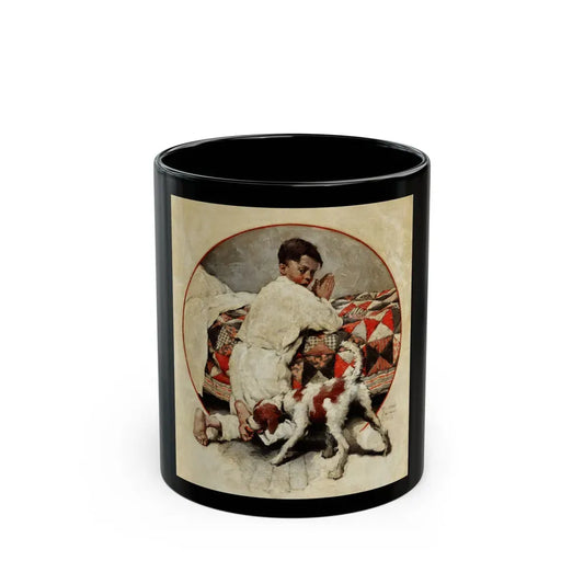 Bedtime Prayers, 1921 - Black Coffee Mug 11oz - Go Mug Yourself