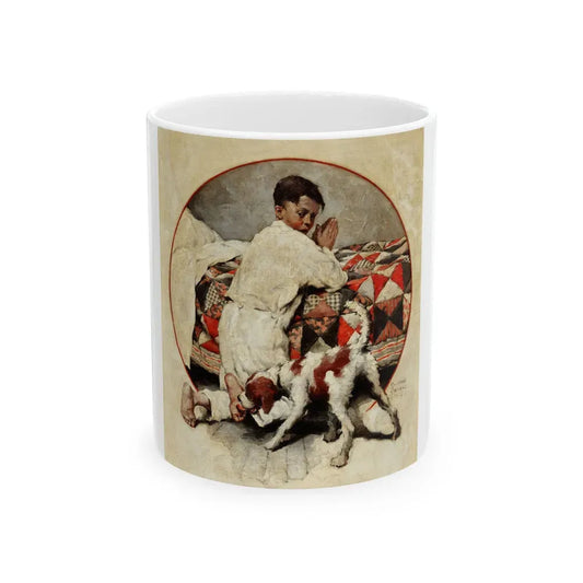Bedtime Prayers, 1921 - White Coffee Mug 11oz - Go Mug Yourself