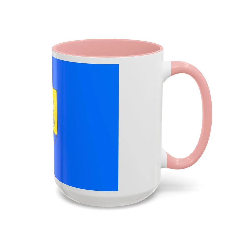 Flag of Jastarnia Poland - Accent Coffee Mug-Go Mug Yourself